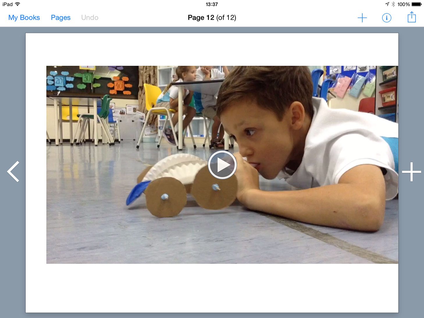 Using video in Book Creator to demonstrate