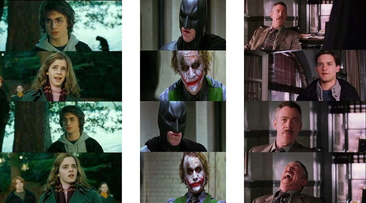 Blank memes from Harry Potter, Batman and Spiderman