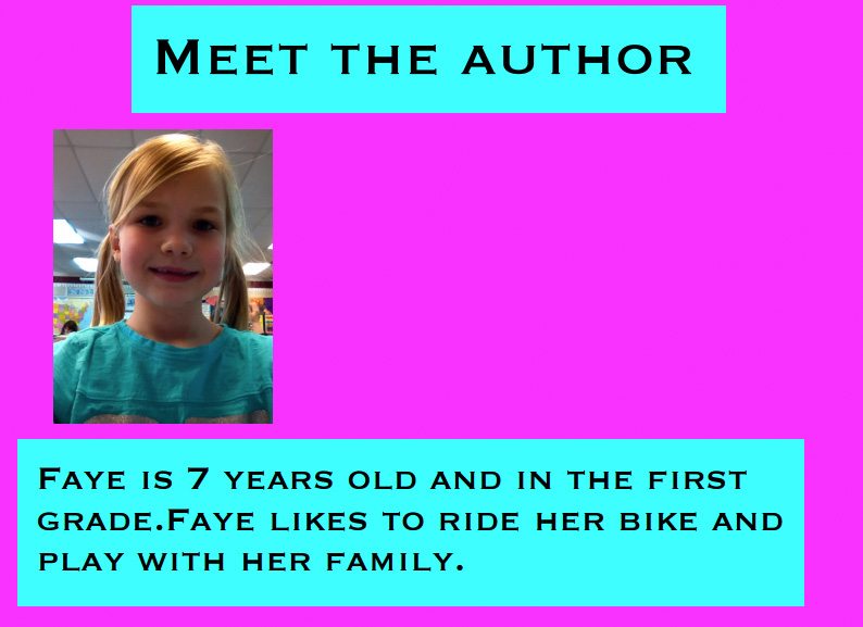 Meet the author - Faye