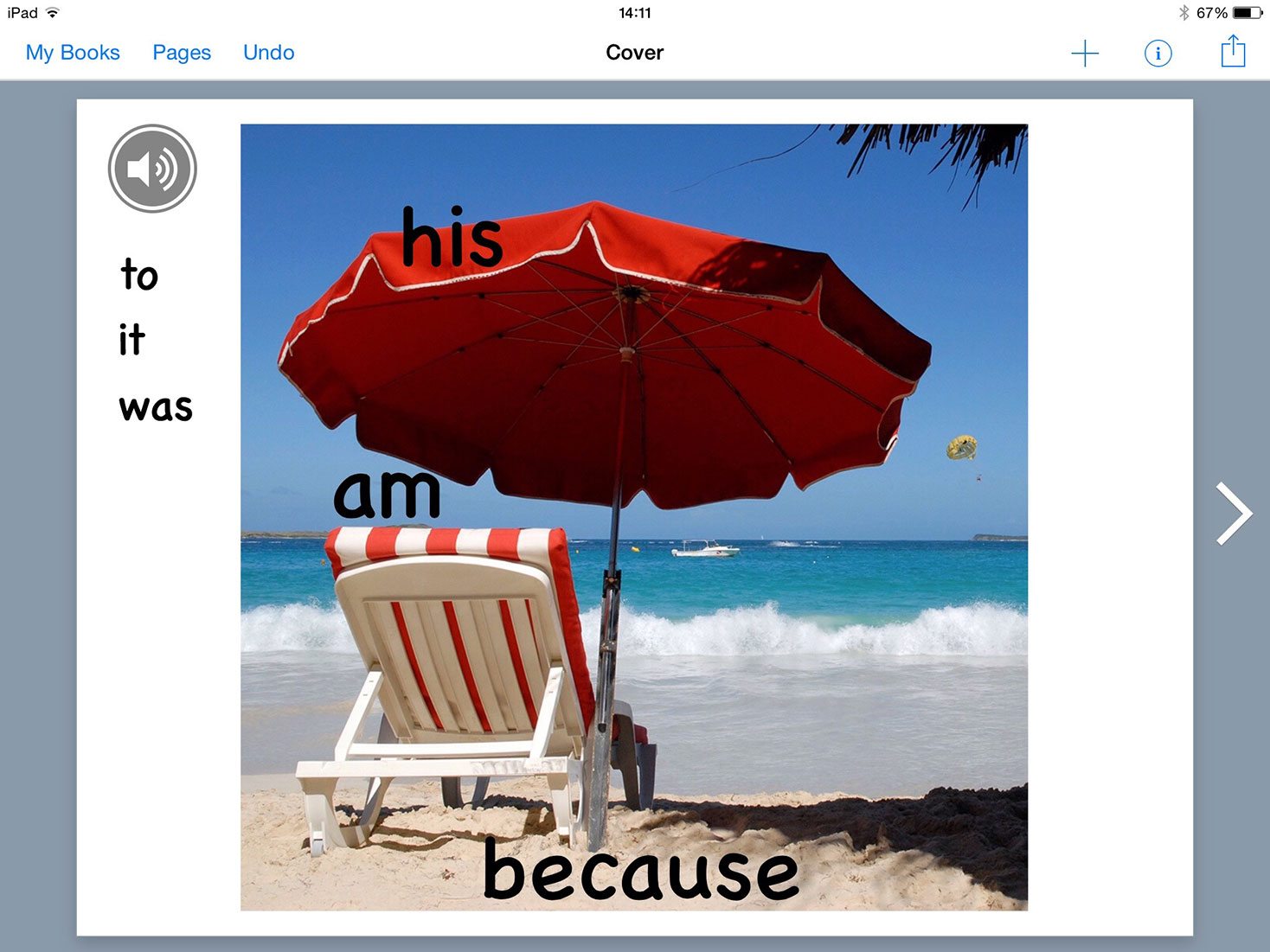 Sight word barrier game redefined in Book Creator