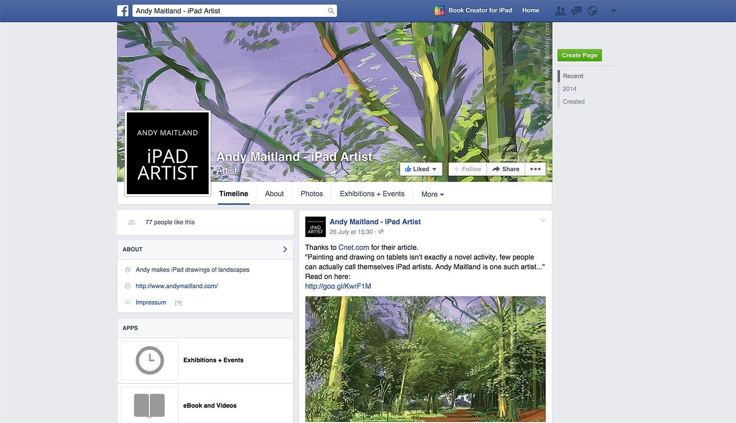 Andy Maitland Facebook page
