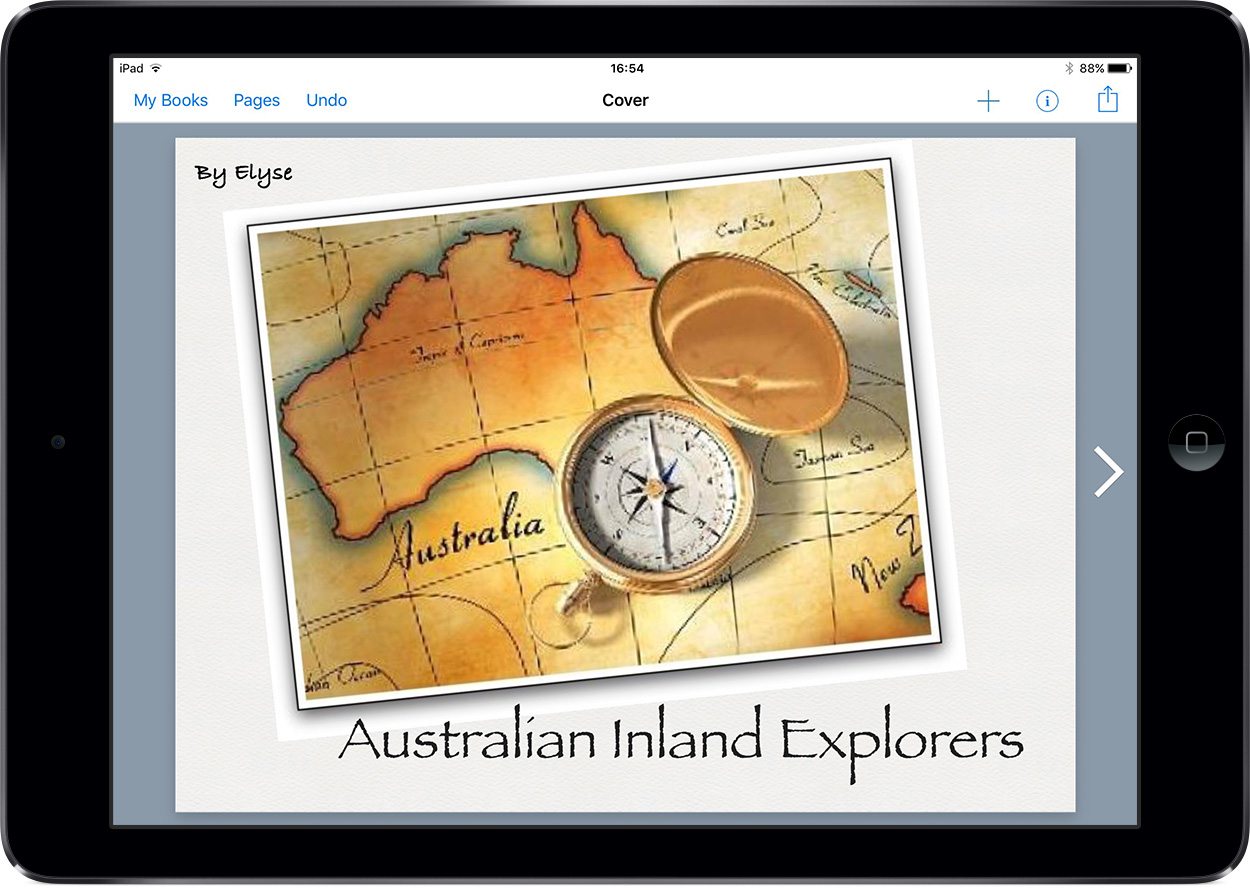 Australian Inland Explorers ebook in Book Creator