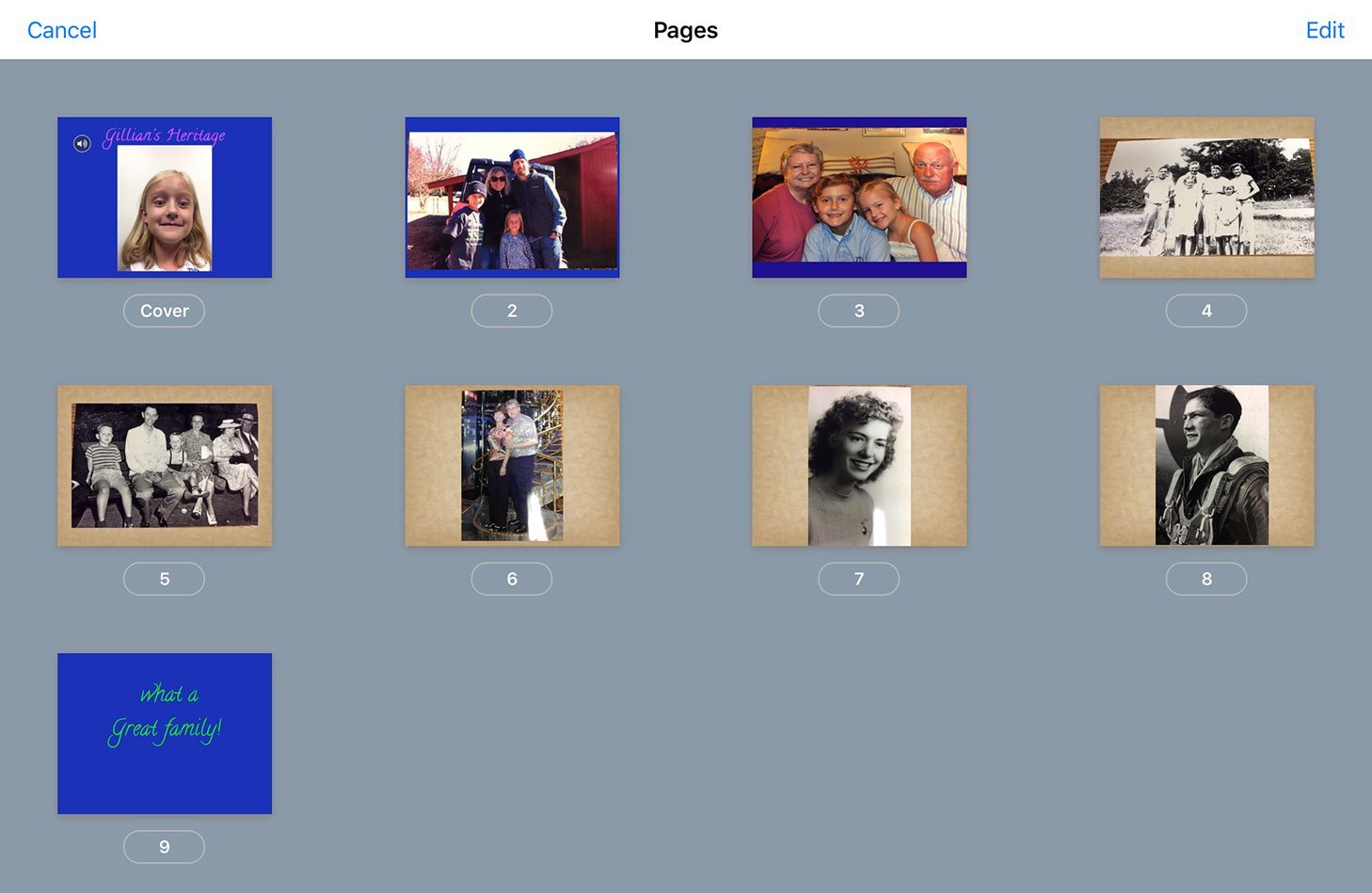 Checking for extra pages in Book Creator