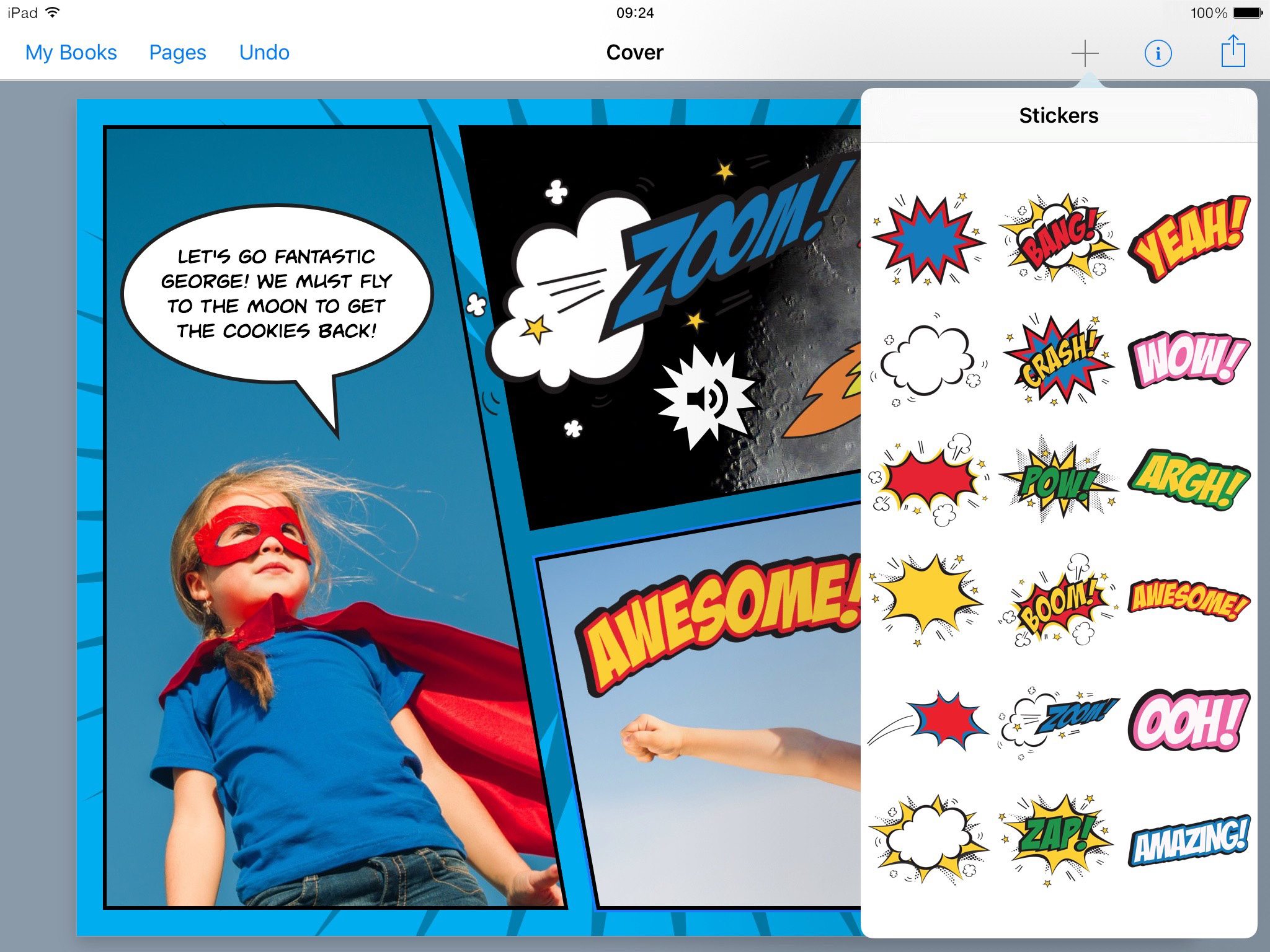 Make comics in Book Creator for iPad