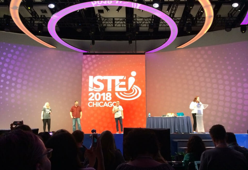 The Googsmacked presentation on the main stage at ISTE