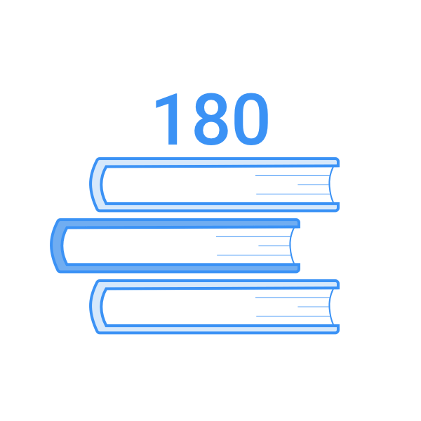 180 books