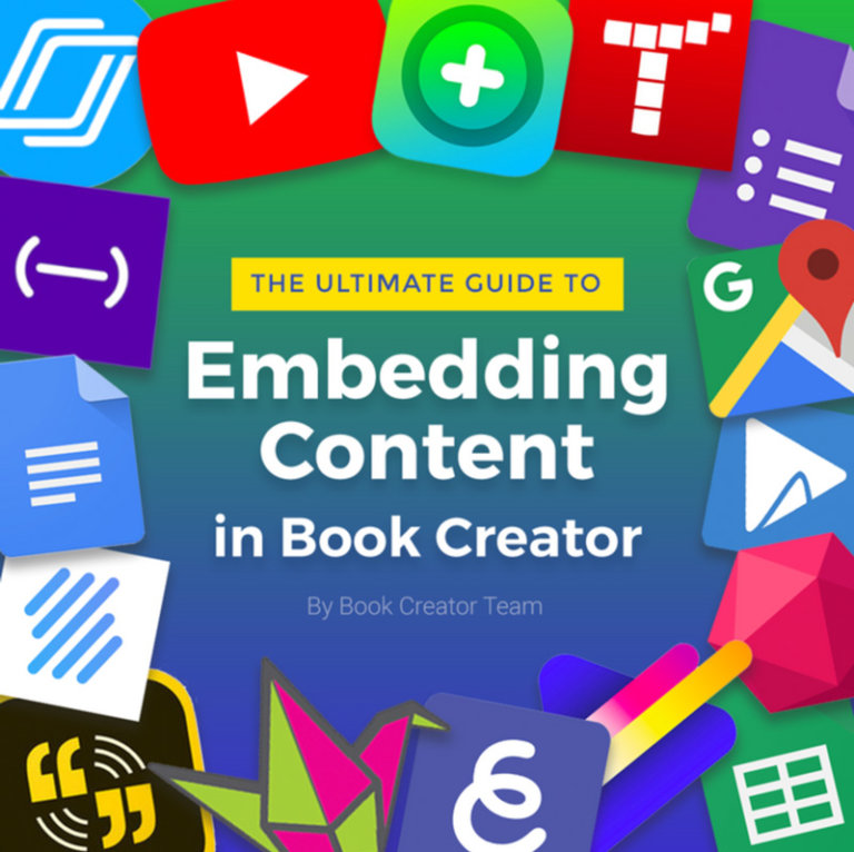 You can now embed content in Book Creator - Book Creator app
