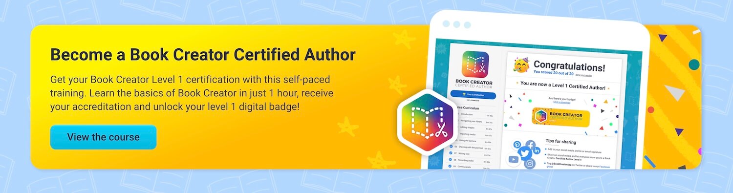 Become a Book Creator Certified Author