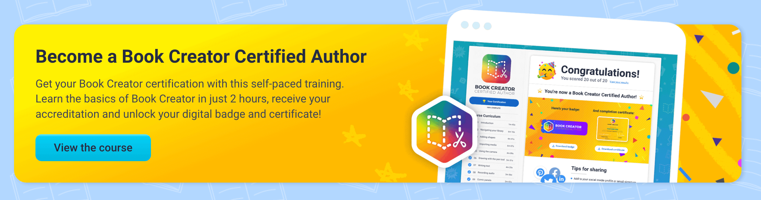 Book Creator Certified Authors - View the course