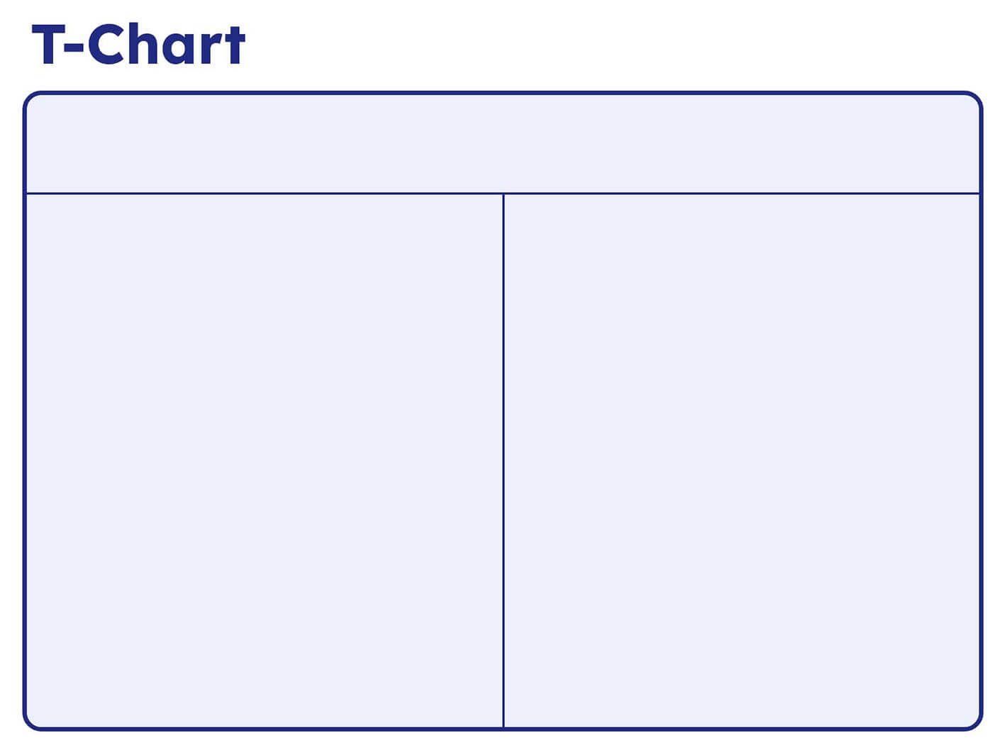 blank t chart template