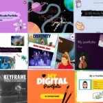 A collage of digital portfolios