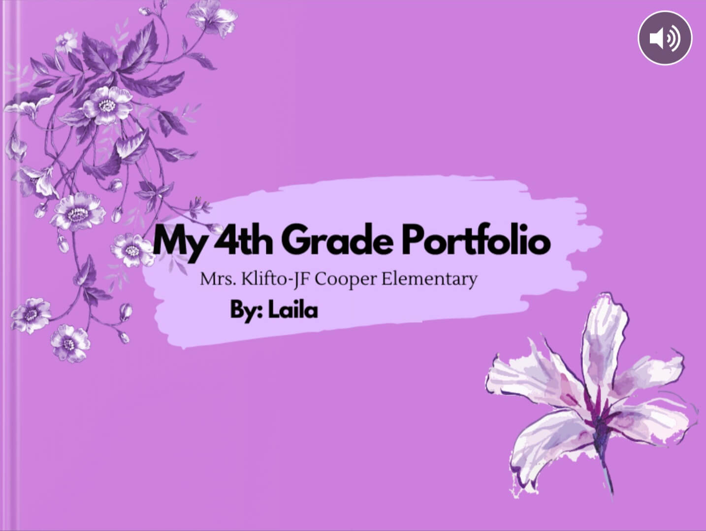 My 4th grade portfolio by Laila