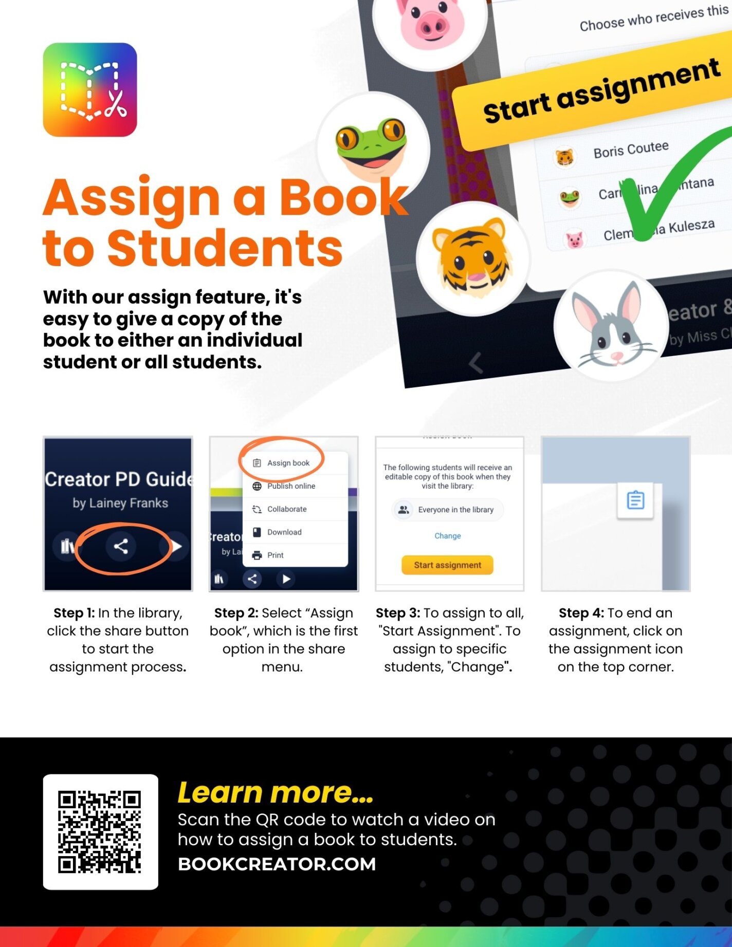 Assign a Book to Students