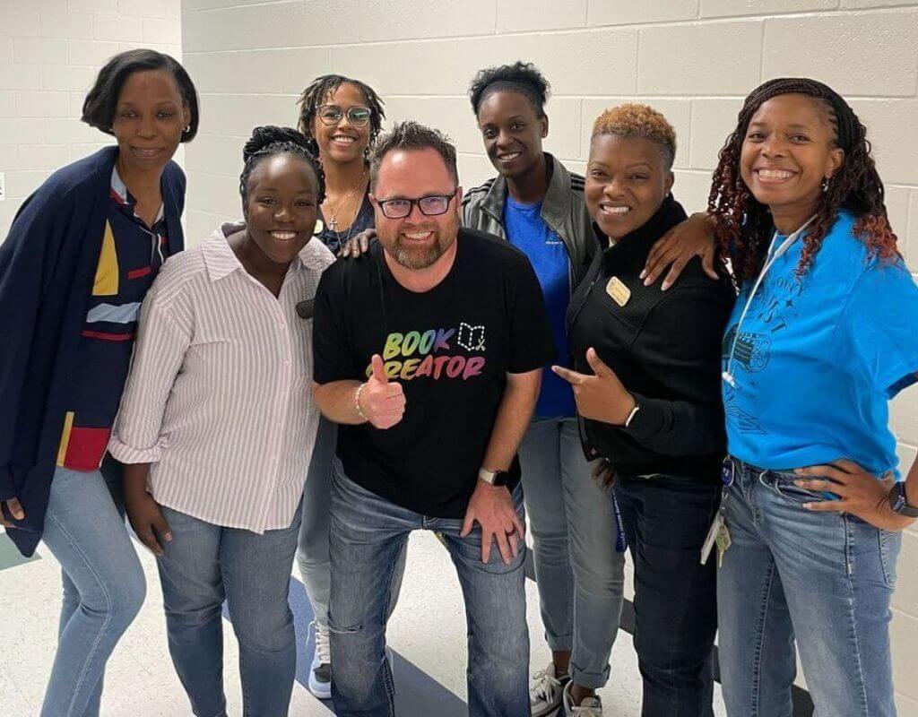 Book Creator's Jon Smith with Teachers and Tech Coaches