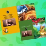 Showing screenshot of book with ASL intepretation