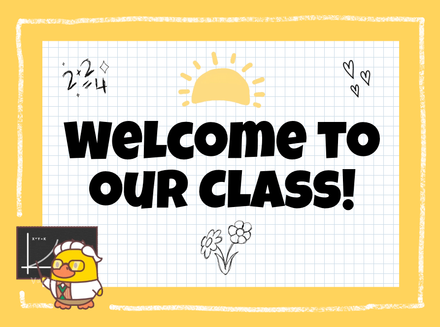 Cover of Welcome to Our Class featuring cheerful, colorful text and space for customization—inviting families into the classroom community.