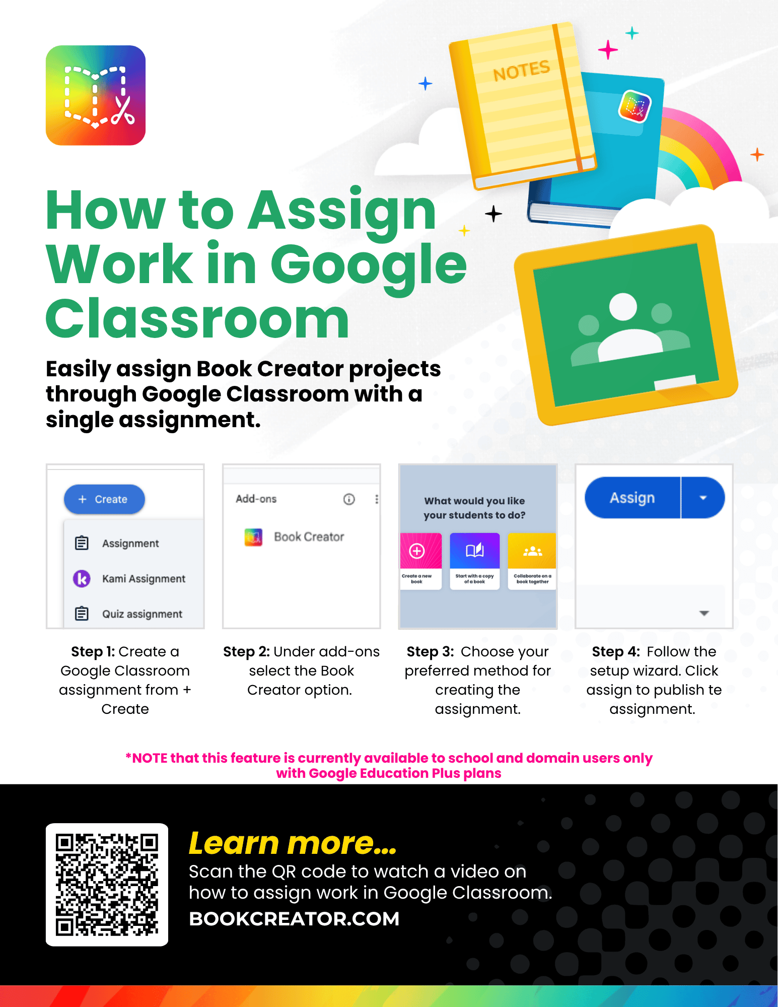 Google classroom one-pager